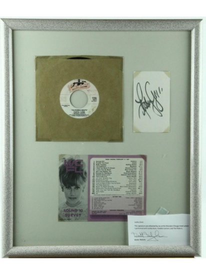 Lesley Gore Framed 45rpm Record With Autograph