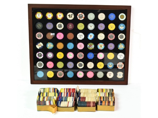 Large Casino Poker Chip Collection