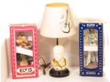 Elvis Decanters (2) and Elvis Lamp