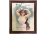 Framed Newbro's Herpicide Advertisement