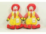 Ronald McDonald Rag Dolls (2)