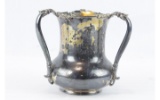 1894 Three Handled Silver Plated Billiards Trophy