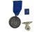 WWII German SS Service Medal & Cap Eagle