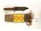 1870 Native American Porcupine Quill Sheath