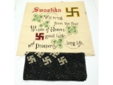 Pre-WWII Swastika Needle Point and Scarf