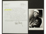 Autographed Photo Capt Alfred Heurteaux WWI Ace