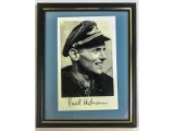 Autographed Photo Erich Hartman WWII German Ace