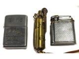 3 Vintage Cigarette Lighters