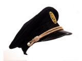 WWII Veteran Association Black Officers Visor Cap