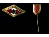 2 Hitler Youth Pins