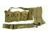 Grouping of WWI and WWII Belt, Pouch, and Legging