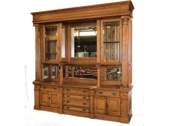 Large Oak Breakfront