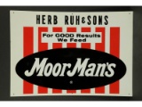 Moor Man's NOS SS Tin Feed Sign