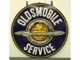 Oldsmobile Service Porcelain Hanging Sign
