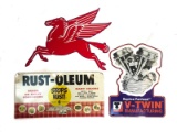Rust-oleum, V-Twin, and Pegasus Signs