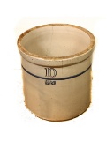 Blue Band Stoneware 10 Gallon Crock