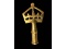 Crown Shaped Brass Flagpole Topper