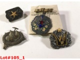 WWII Japanese Various Pins