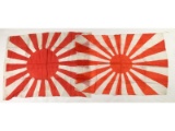 WWII Japanese Rising Sun Silk Flags (2)