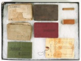 WWII Japanese Diaries, Rubber Stamps, etc