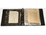 WWII Japanese Binder of Personal Letters
