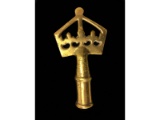 Crown Shaped Brass Flagpole Topper