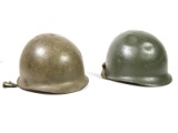WWII US Army Steel Pots w/ Liners