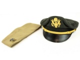 Army Saucer Hat and Navy Garrison Hat