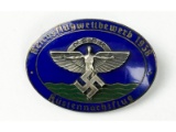 WWII German 1938 NSFK Enameled Badge