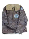 Korea Era Leather Aviation Jacket