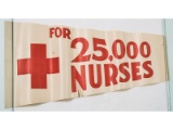 Small Paper Pennant For Red Cross Nurses