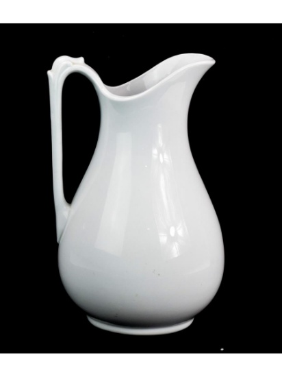 Ironstone White China Pitcher