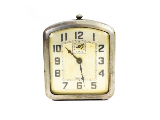Art Deco Gilberts Clock Wind Up Alarm Clock