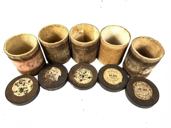 5 Empty Cylindres Pathe' Salon Cylinder Boxes