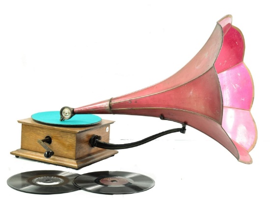 Harmony Front Mount Horn Phonograph Model D