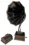 Edison Fireside Cylinder Phonograph w/Cygnet Horn