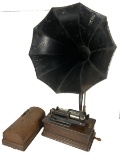 Edison Home Cylinder Phonograph w/Cygnet Horn