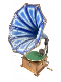 Pathe Pathephone Rear Mount Disc Horn Phonograph