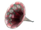 Edison Cylinder Flowered Sunburst Phonograph Horn