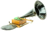 Ratchet Wind Front Mount Berliner Phonograph