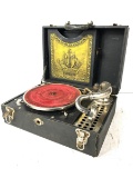 Cecilian Suitcase 78 RPM Disc Phonograph