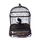 Vintage Singing Bird Cage Music Box