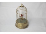 Vintage Singing Bird Cage Music Box