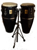 Professional Set Toca Percussion Drums w/ Stands