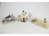 RCA Nipper Bank And Figurines