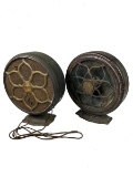 2 Antique Radio Speakers