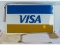 1960's Era Wall Mount Visa Sign