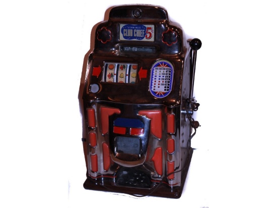 Jennings Club Chief 5 Cent Slot Machine