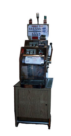 Unusual Casino Style Coin Op Slot Machine