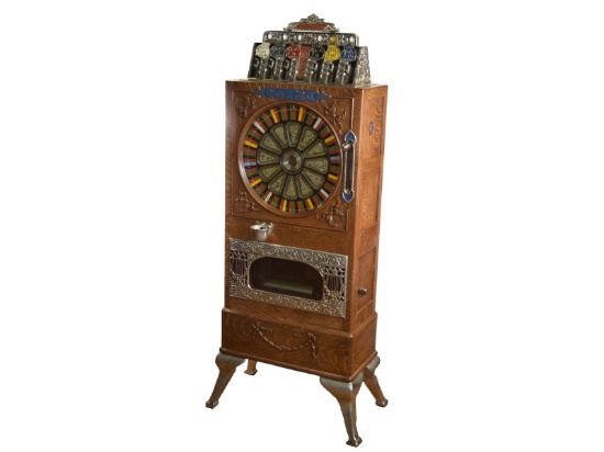 Antique "Caille Bros Musical Puck" Slot Machine